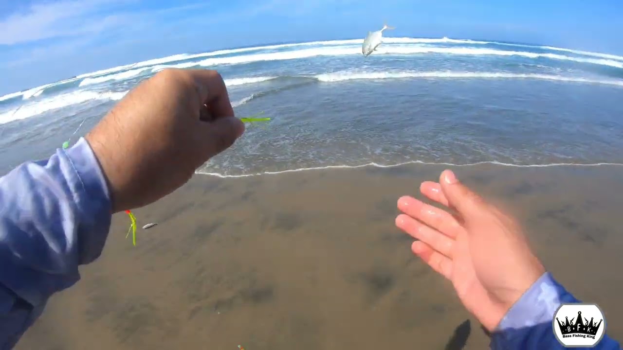 Te recomiendo usar un sabiki en tu primer día de pesca en la playa  #sabikifishing #fishingvideo