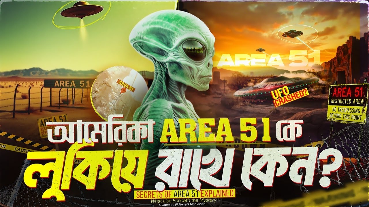 আমেরিকা কেন পৃথিবীর মানুষের থেকে Area 51'কে লুকিয়ে রাখে? Unsolved Mysteries of Area 51