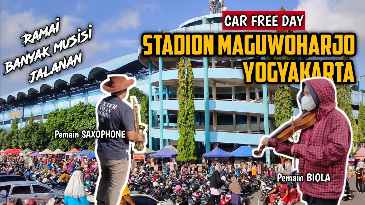 Car Free Day di Stadion Maguwoharjo Yogyakarta | Banyak Musisi Jalanan
