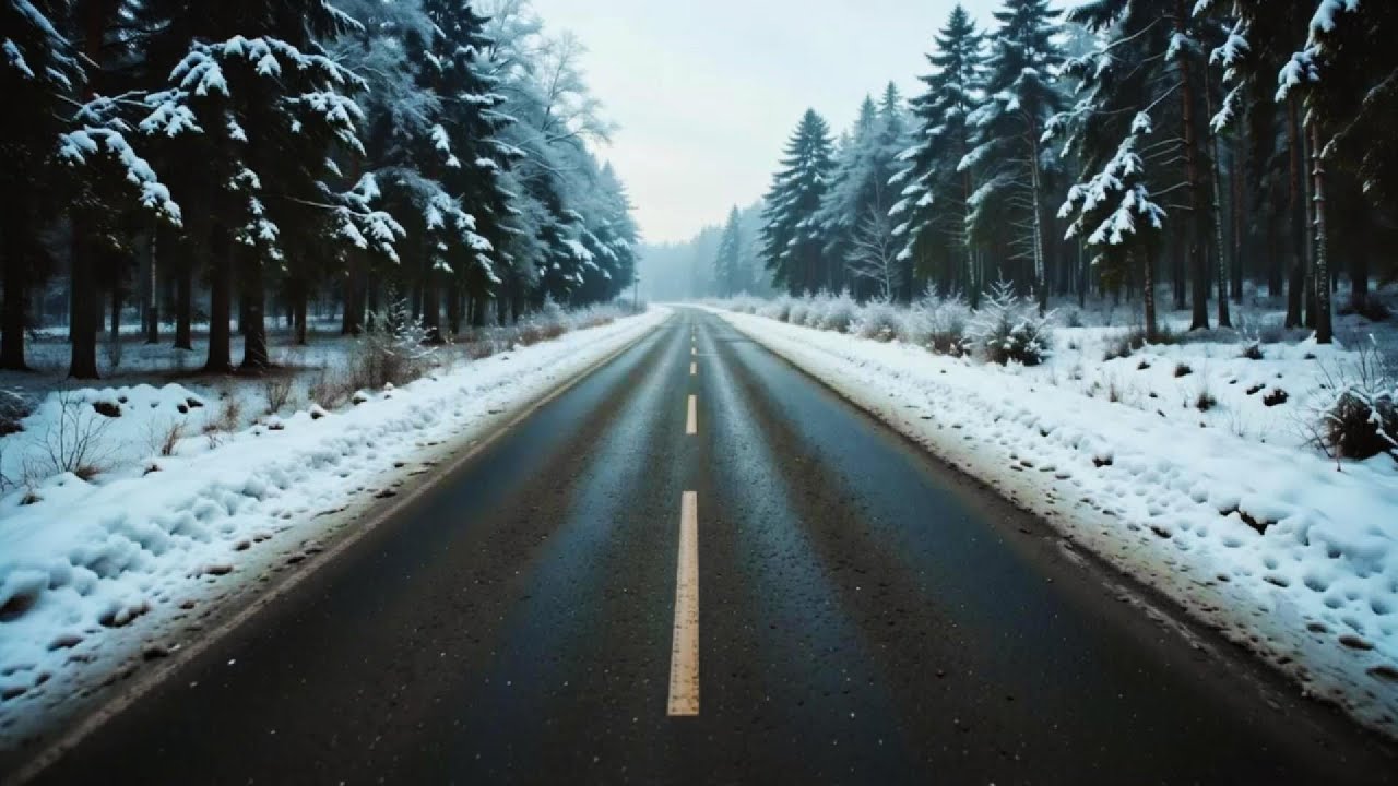 A Timeless Winter Road for Calm, Background Motion | VAYRA