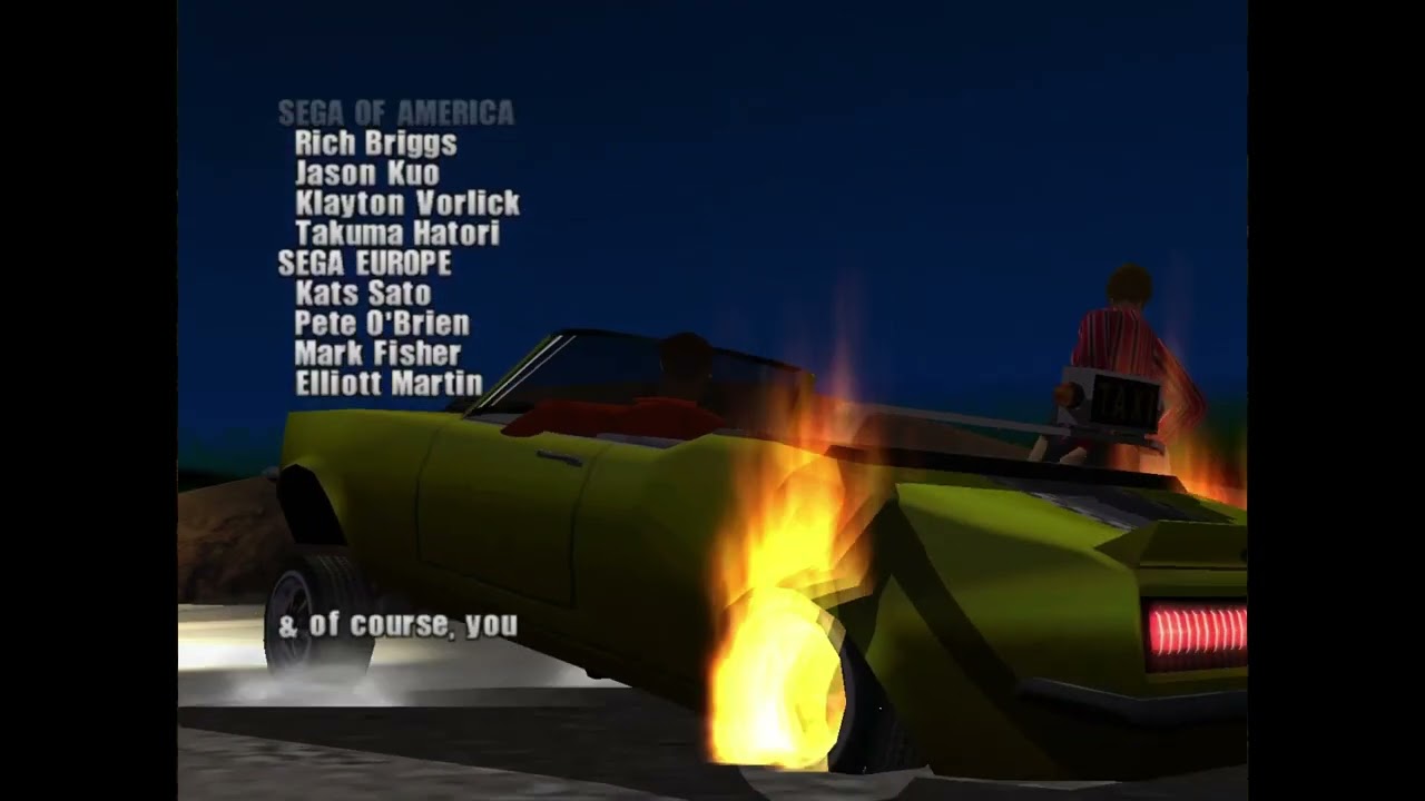 Crazy Taxi 3: High Roller Credits (Glitter Oasis - Another Day PC Version)