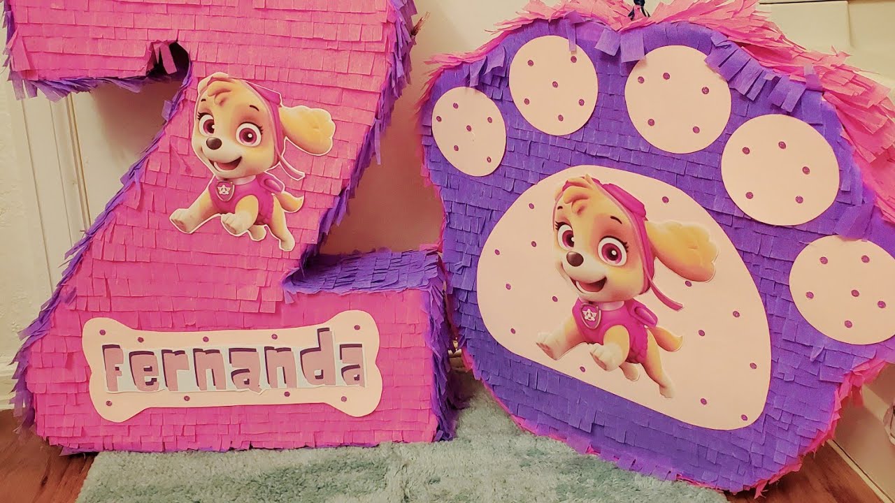 piñatas skye paw patrol, numero 2 super facil paso a paso !!