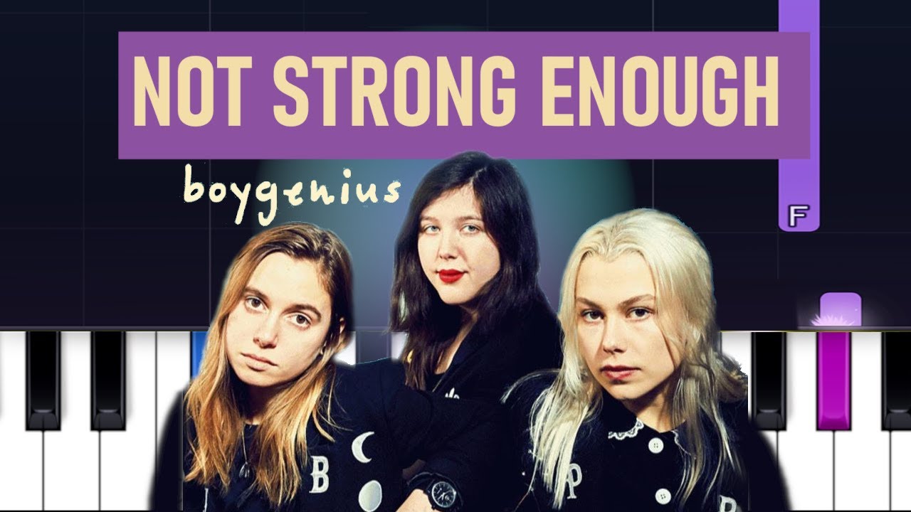 boygenius - Not Strong Enough  (Piano tutorial)