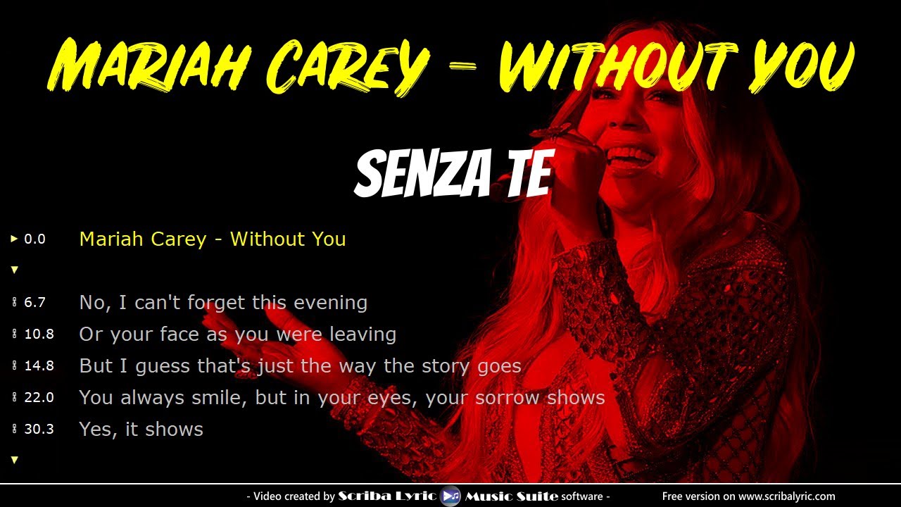 Mariah Carey - Without you - Traduzione italiano + testo inglese