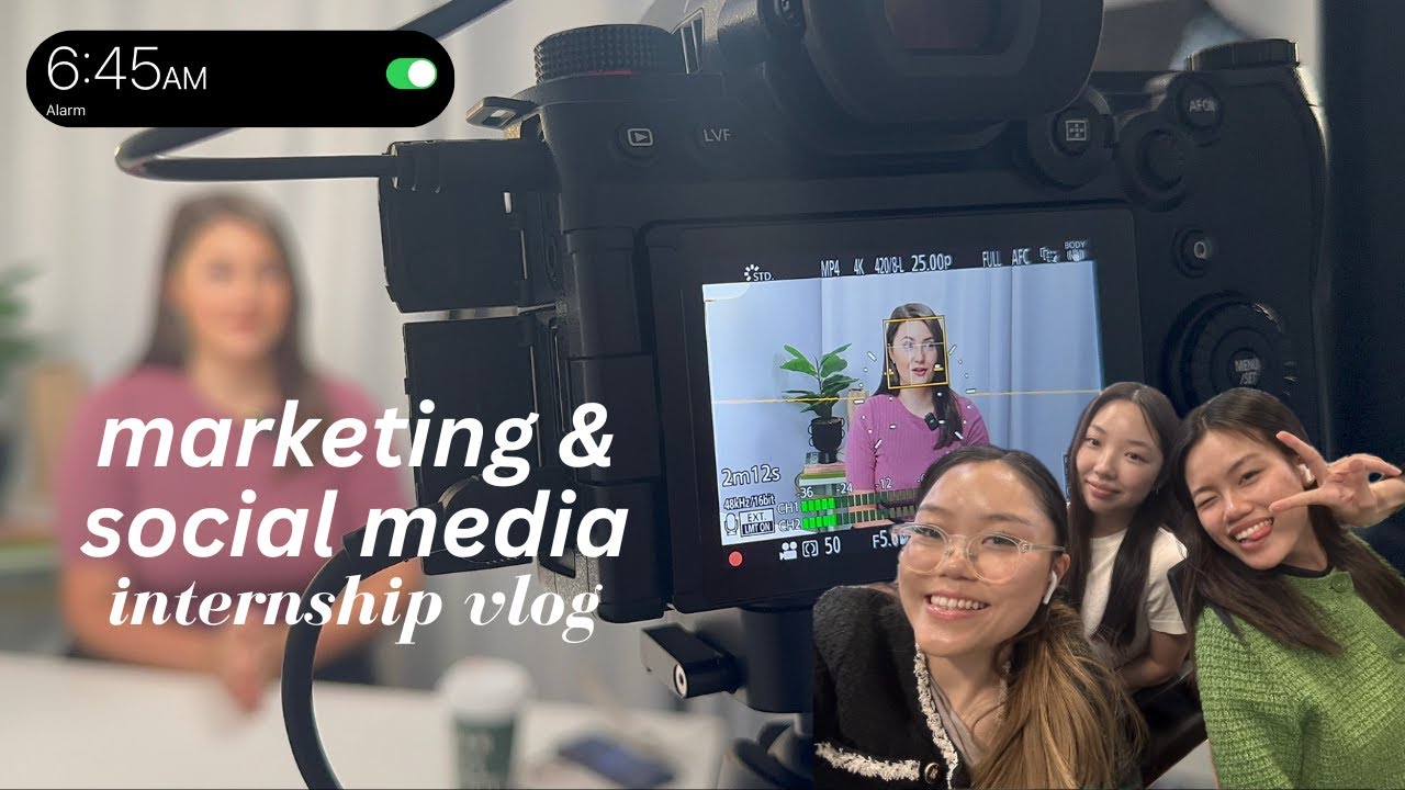 SOCIAL MEDIA MARKETING INTERN VLOG | market research, brand collabs, no experience, capcut editing