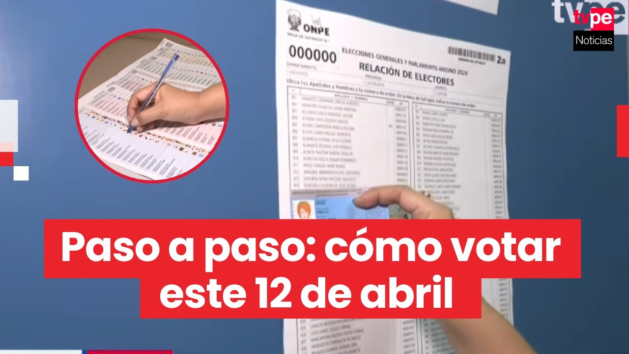 Elecciones Generales 2026: ONPE explica cómo votar correctamente paso a paso