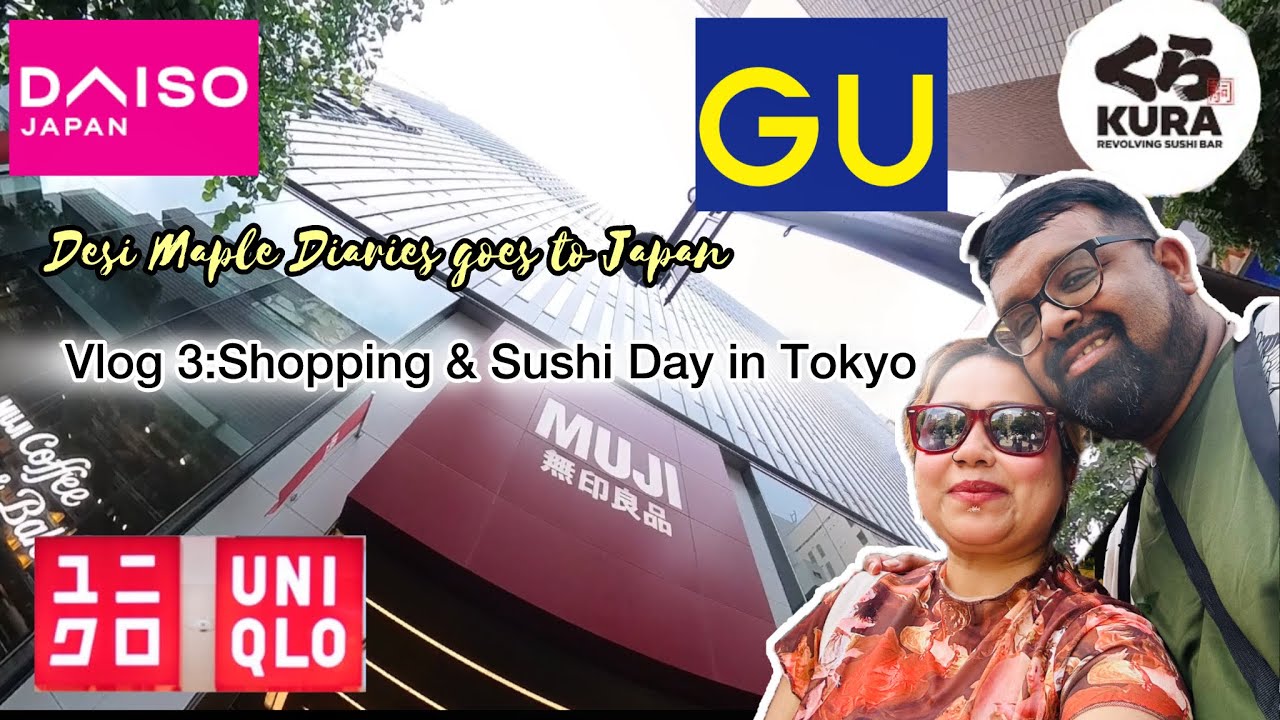 Muji Flagship Tour + Uniqlo,GU And Kura Sushi Adventure | Epic Shopping Day | Japan Series-Ep 3