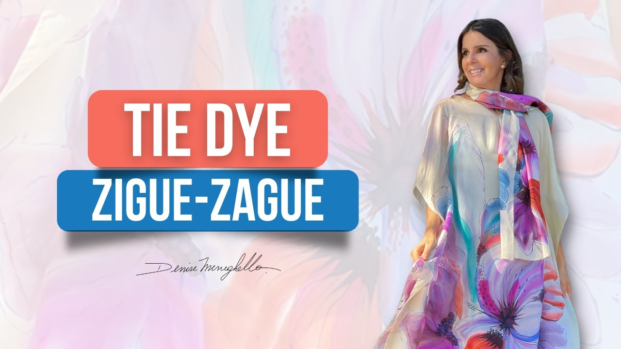 Tiedye zigue-zague