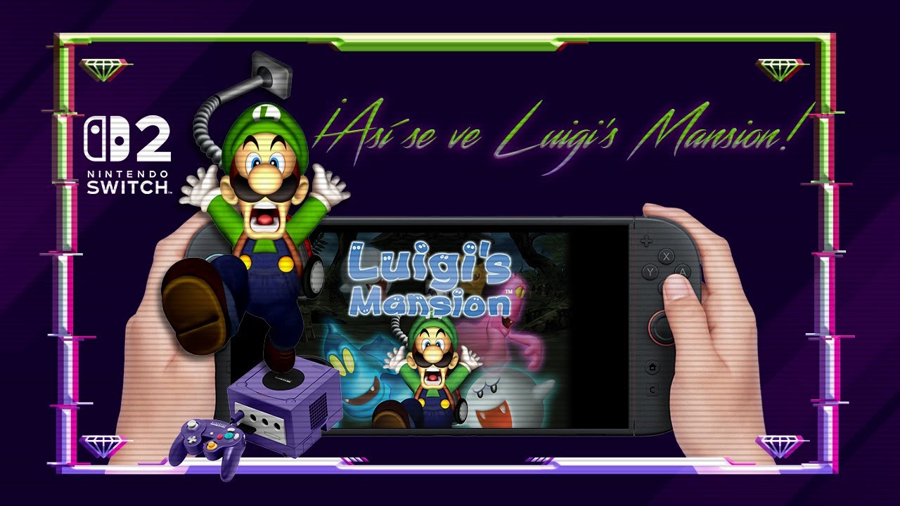 Así se ve Luigi´s Mansion en Nintendo Switch 2 (modo portátil)
