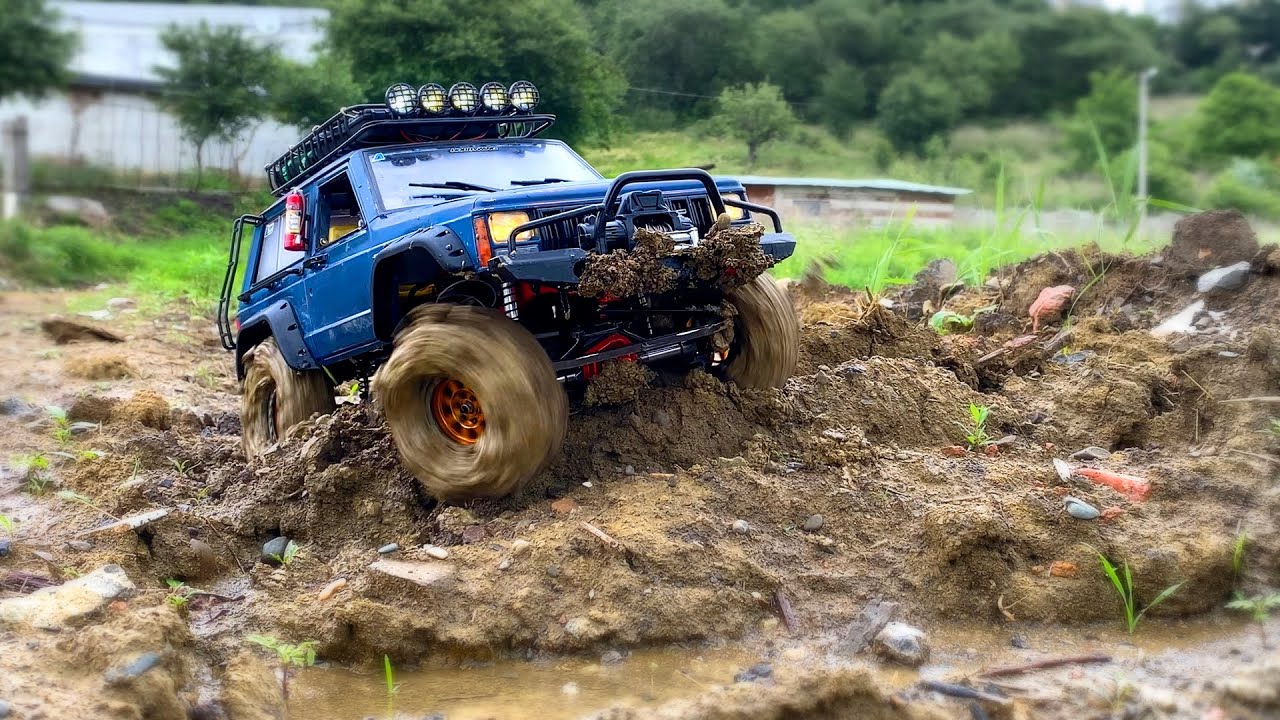 RC Car 1/10 Scale Jeep Cherokee Hard Body Injora Chassis | MUD SURVIVAL #1
