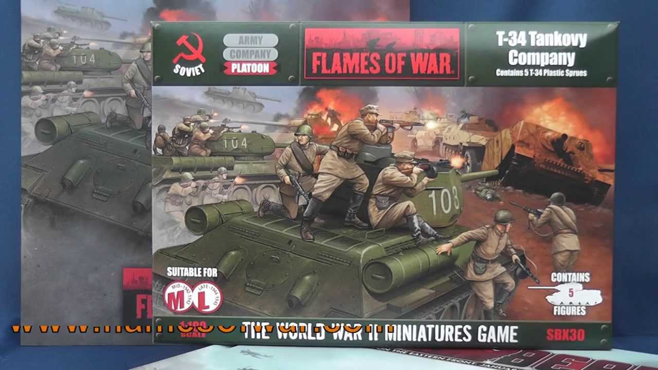 Battlefront's 15mm plastic T-34 Tankovy Company: a video review