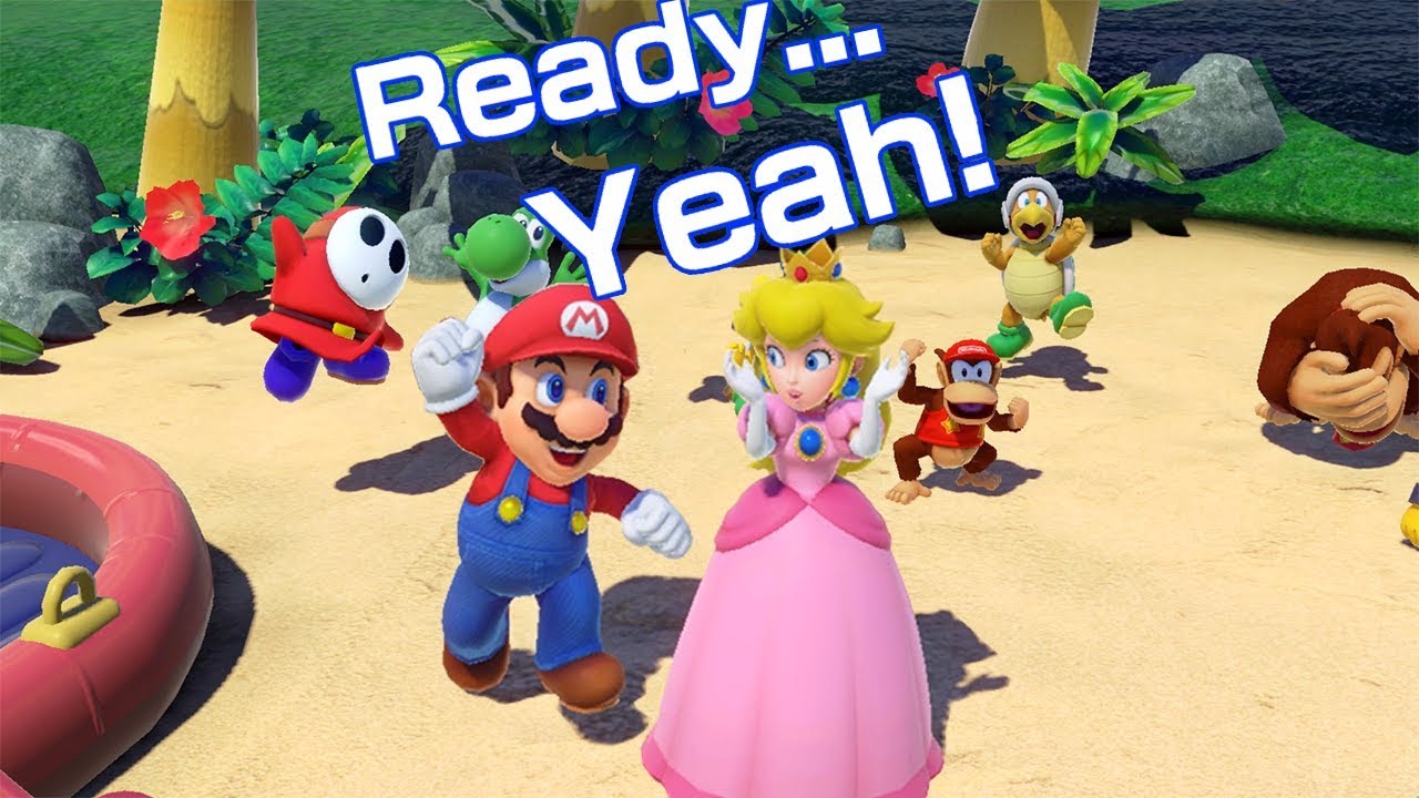 Super Mario Party - Minigames Celebrates Win: "Ready Yeah" - Mario and Peach (Part 2)