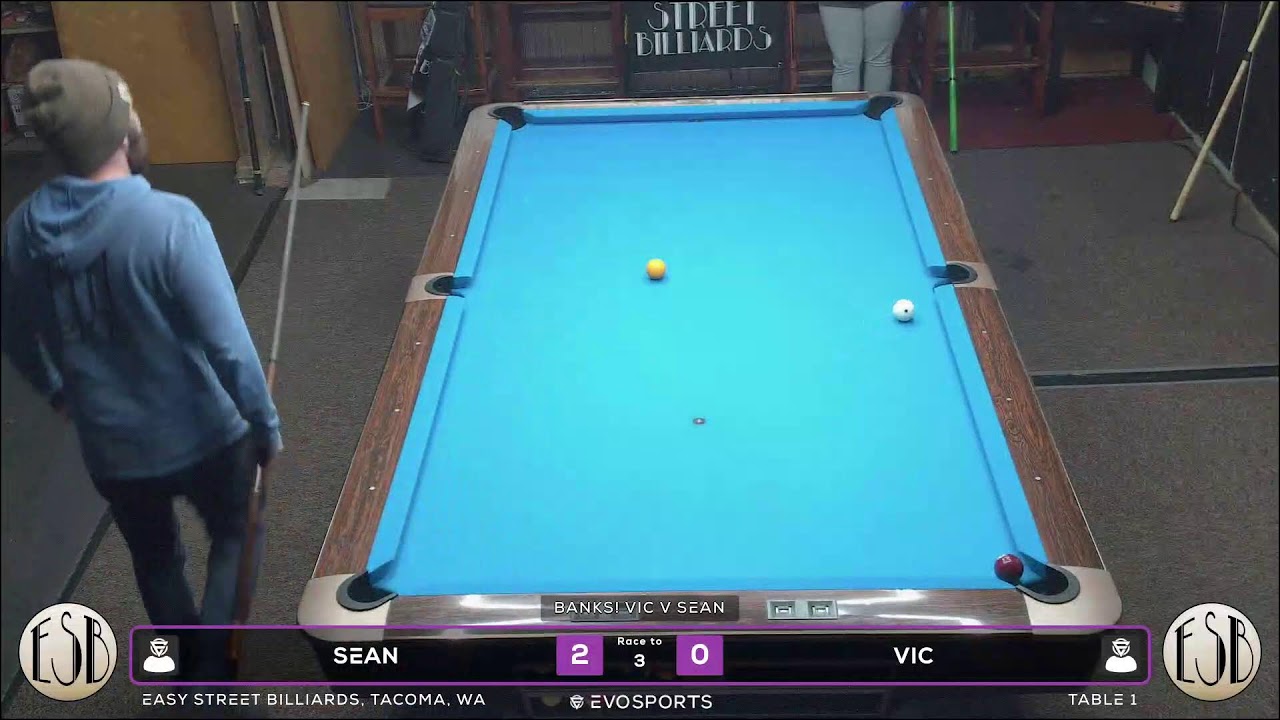 SEAN vs VIC - EASY STREET BILLIARDS - TABLE 1 | EvoSports