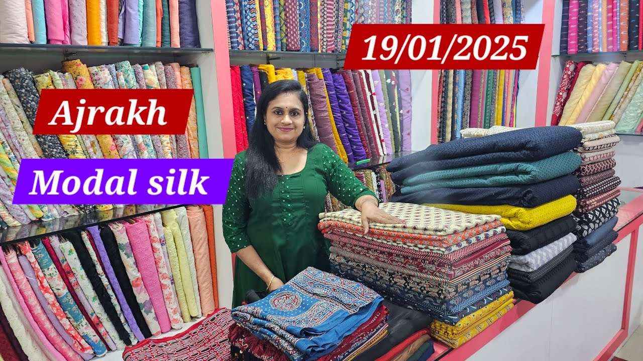 Ajrakh 3piece sets as running material 🌹Modal silk material &dupatta 🌹Hakoba 🌹No-667🌹