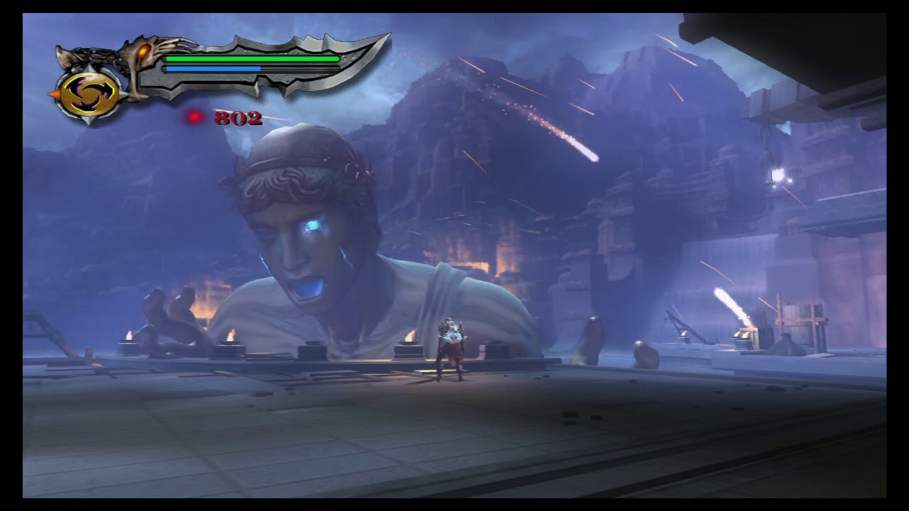 God of war 2 ps3, modo titán 1, el coloso de Rodas, el Hades