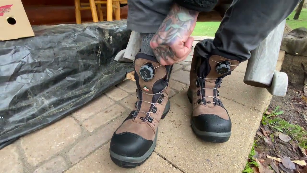 EXTREMELY FAST boa laces on NEW Red Wing Boots