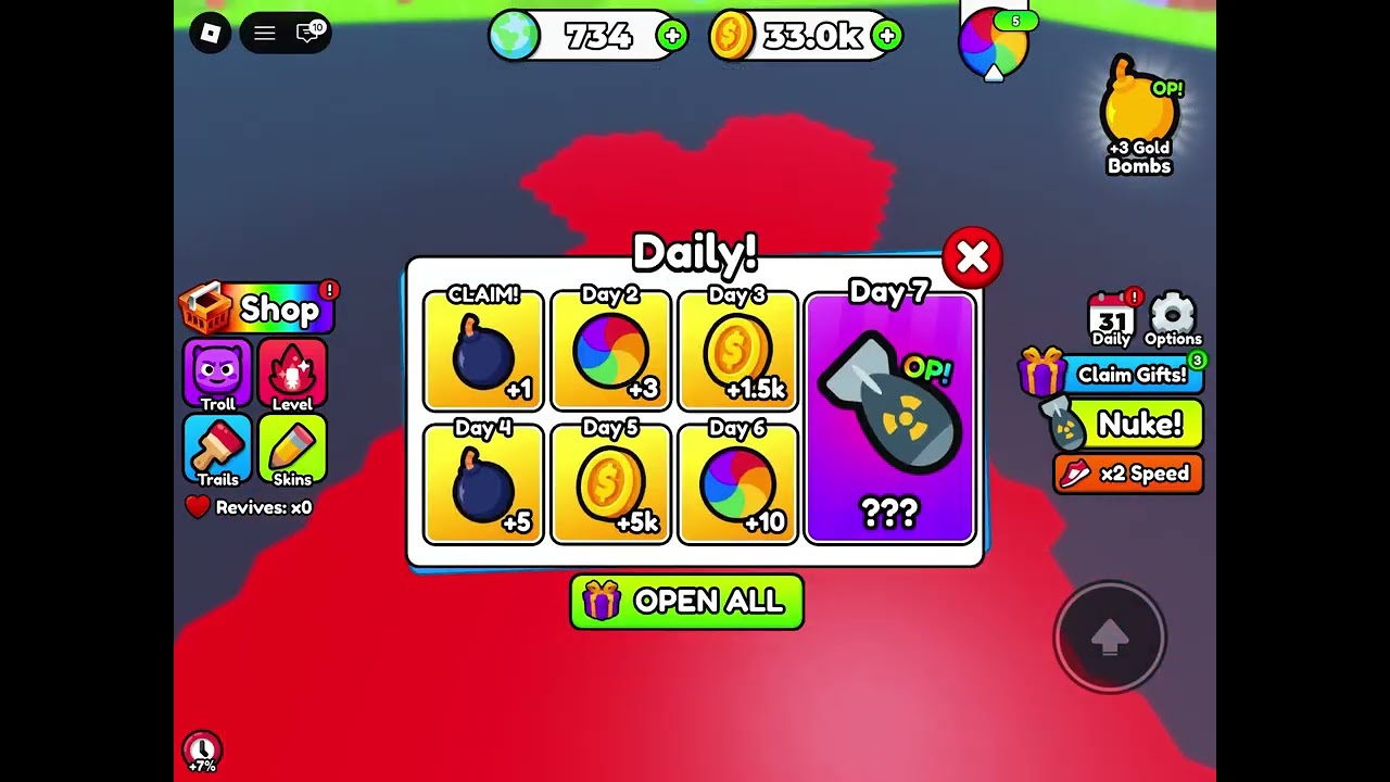 Playing color battle! (Roblox )