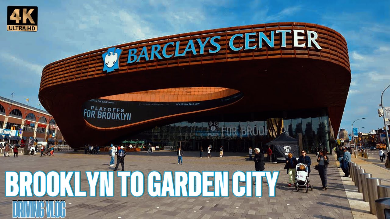 BROOKLYN NEW YORK to GARDEN CITY, NY | NIGHT TIME DRIVING VLOG | BARCLAYS CENTER | 4K
