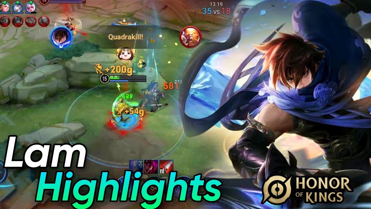 HOK : Lam Match Highlights | pro Assassin | Honor of kings/King of glory