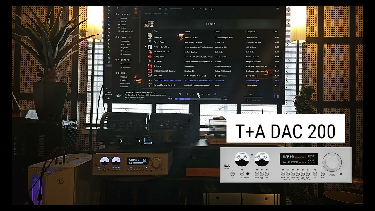 T+A DAC 200  - Compare -  RME Adi-2 pro FS R Black Edition  - Pink Floyd Time