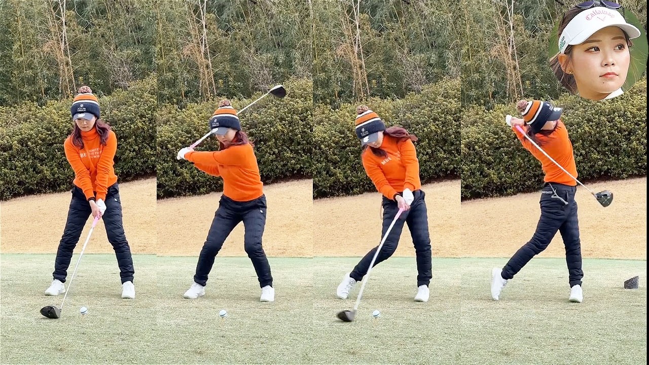 Shino Nakao 中尾紫乃 プロゴルファー DRIVER SHOT SLOW MOTION !!!