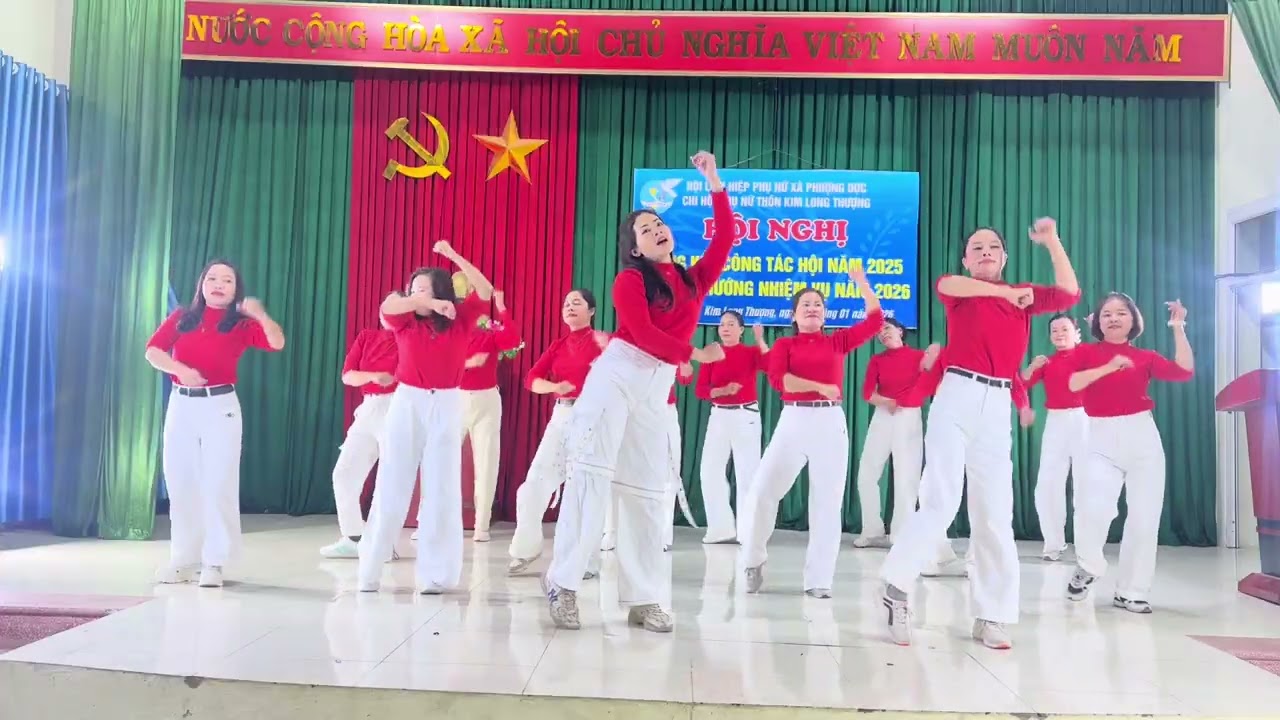 Xuân Về Trên Rừng Núi - Zumba  Kim Long Thượng  TK hội Phụ Nữ năm 2025