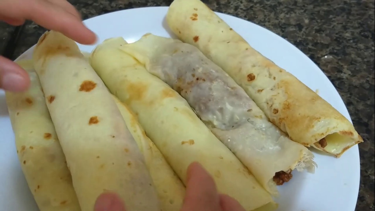 Panqueca de Maizena com carne moida