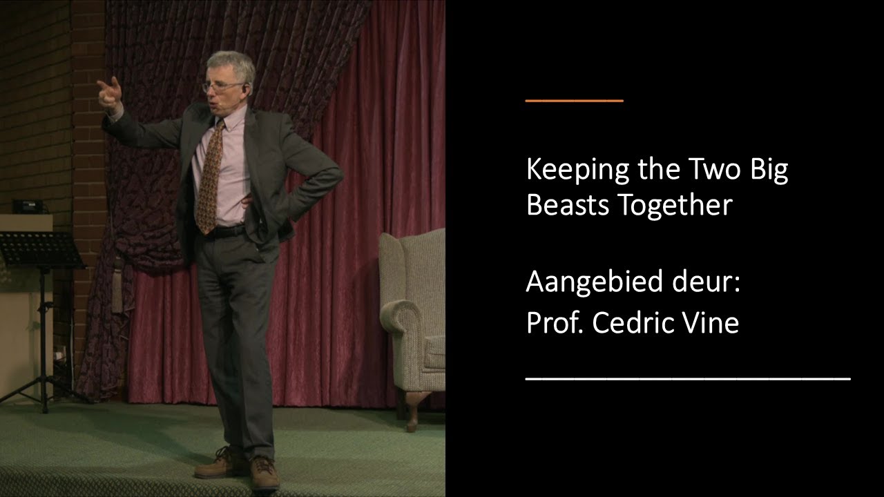 05 Okt 2024: 16h00 - Prof. Cedric Vine - Keeping the Two Big Beasts Together