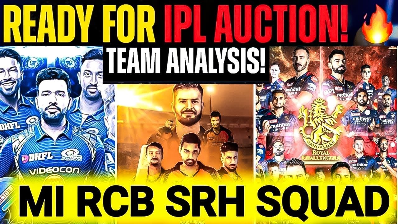 MI 🔵 SRH 🟠 RCB 🔴 Squad|| Full Players List & Analysis #ipl