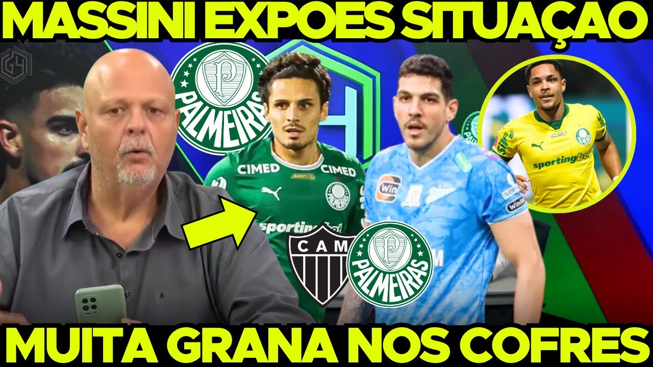 🚨 Massini REVELOU! MUITA GRANA nos COFRES do PALMEIRAS! VERDÃO AINDA no MERCADO!