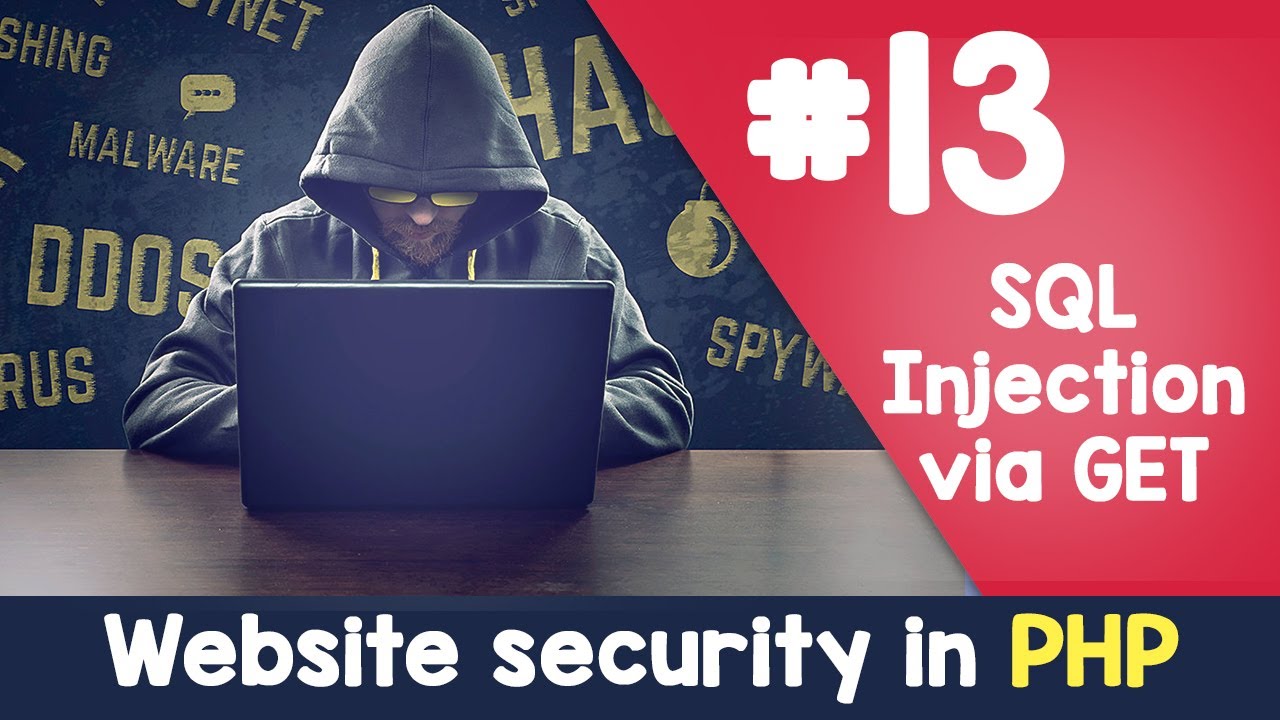 #13 GET SQL Injection | PHP Website Security & hacking protection | Quick programming tutorial