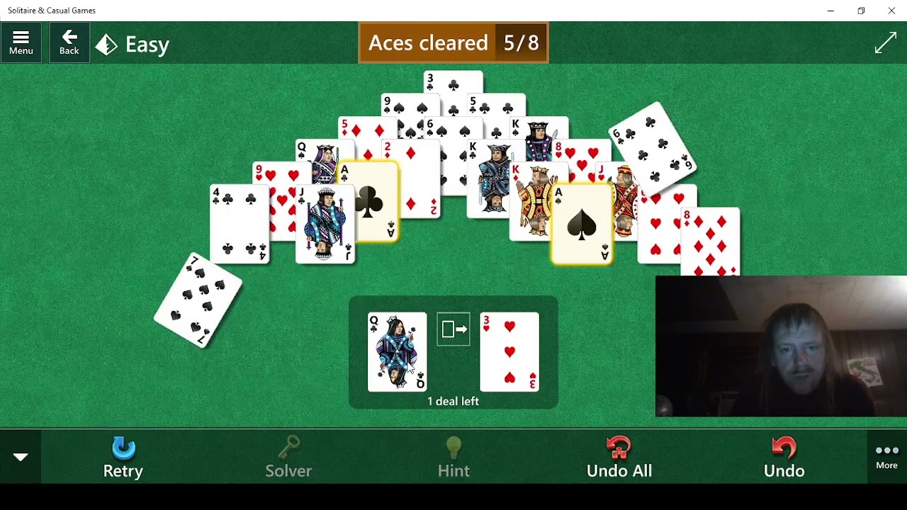 Playing Microsoft Solitaire Collection Part 1859!!!