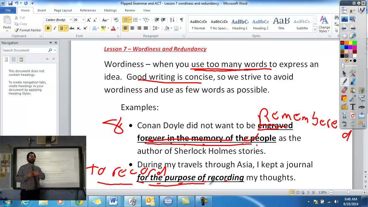 Lesson 7   Wordiness and Redundancy