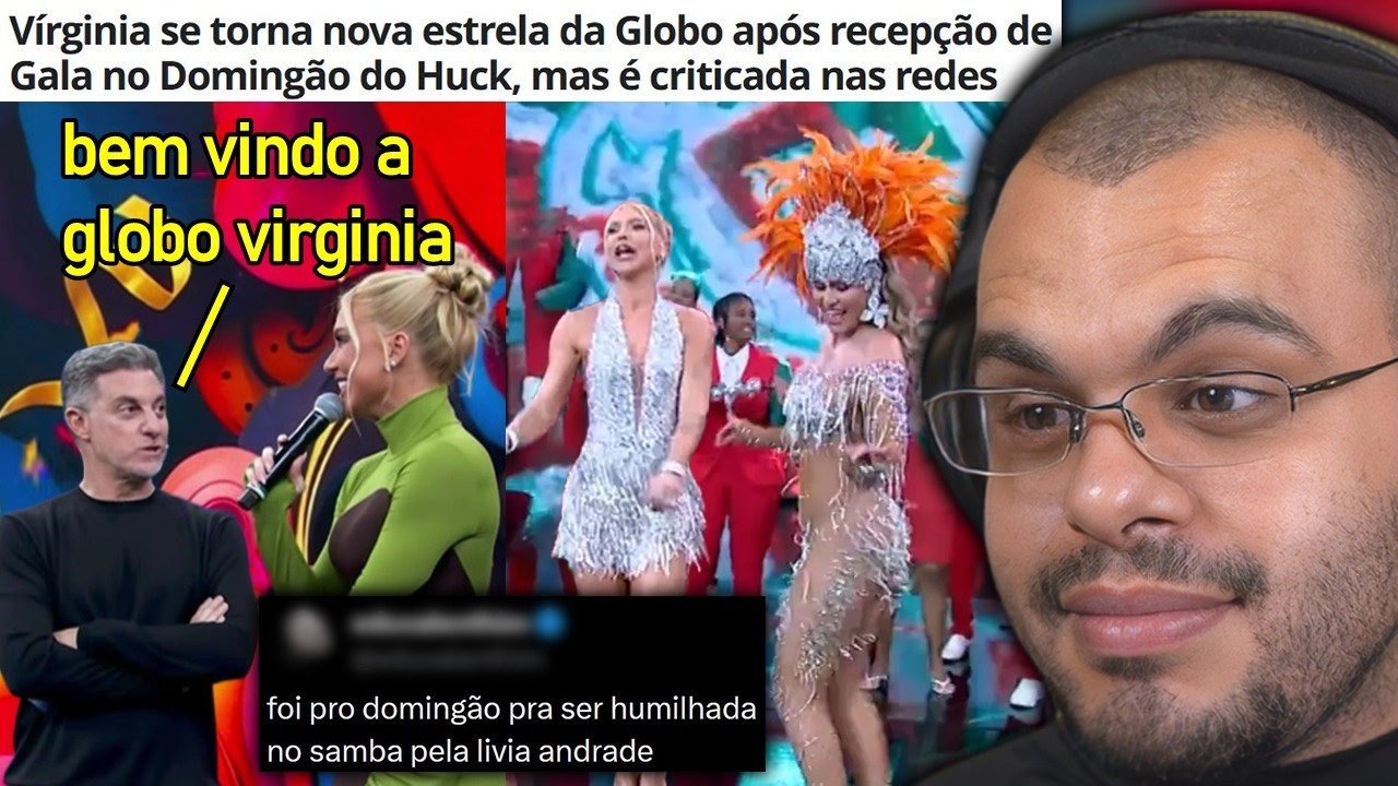 VÍRGINIA É RECEBIDA COM FESTA NA GLOBO MAS É HUMILHADA POR LÍVIA ANDRADE AO VIVO