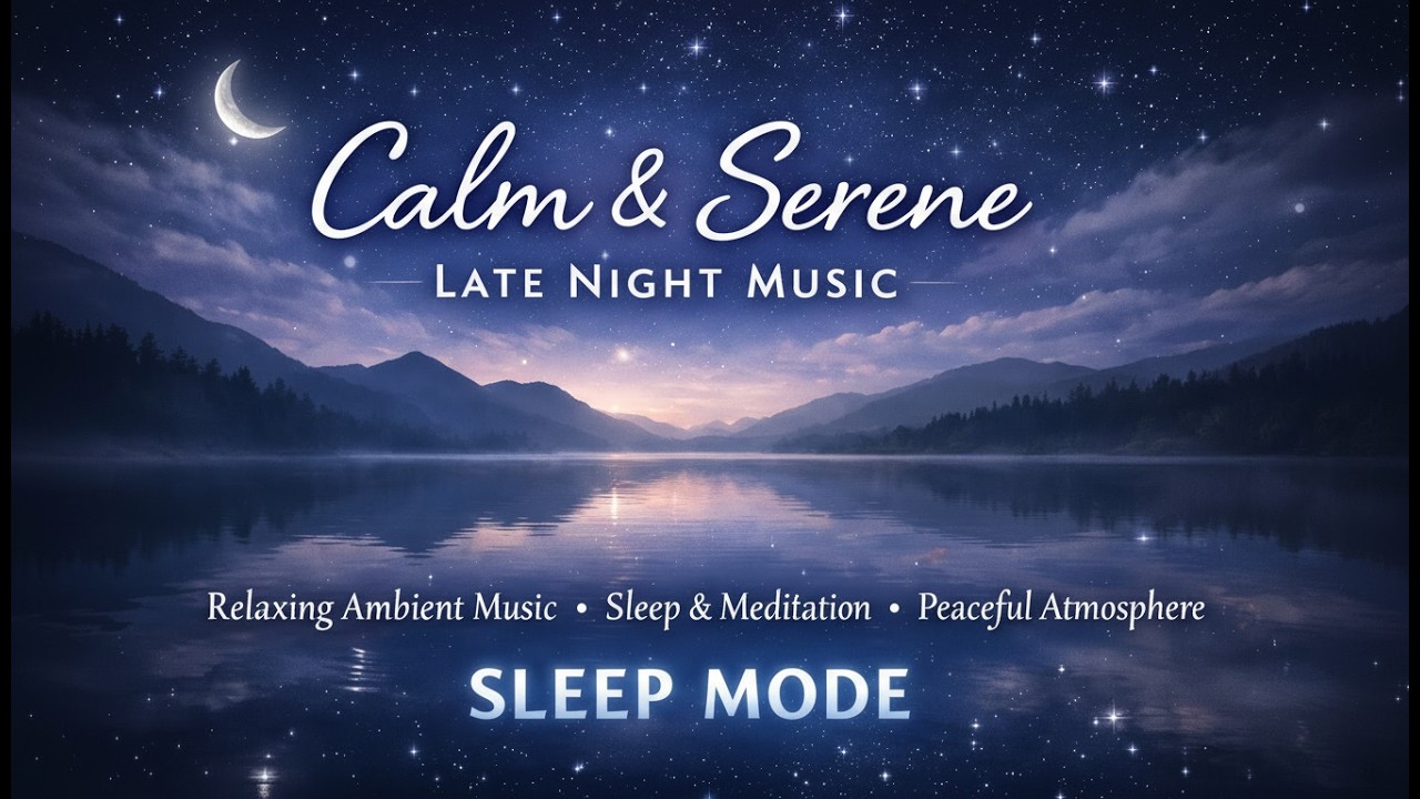 Calm | Serene Meditative Music for Late Nights 🌙 Relaxing Ambient Sleep Music (Deep Sleep Mode)