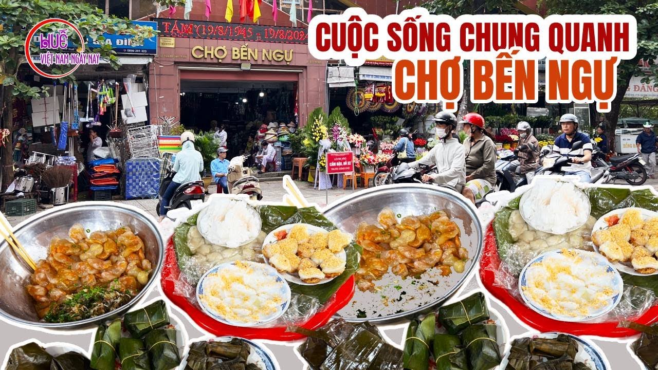 Cuộc sống sôi động trên những con đường chung quanh chợ Bến Ngự Huế
