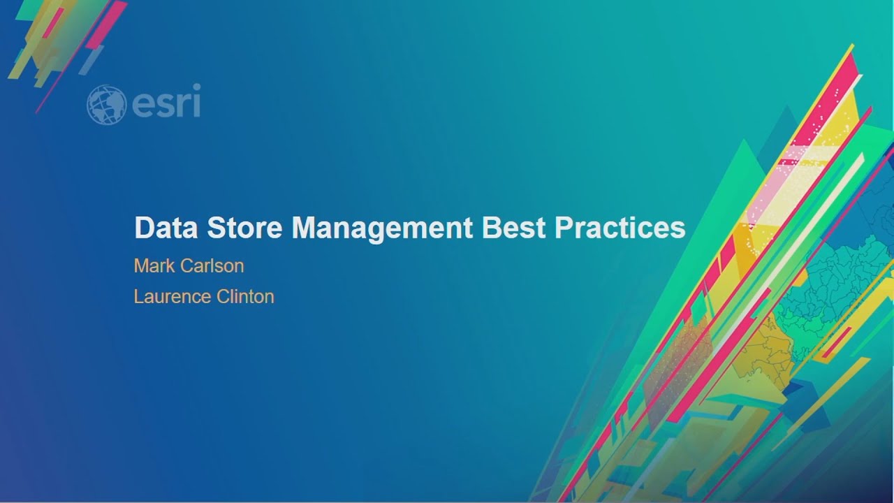ArcGIS Data Store Management Best Practices