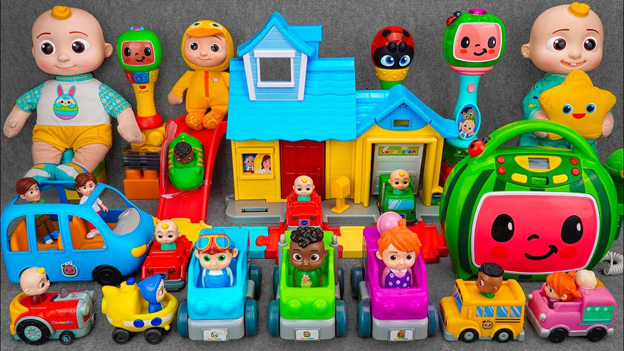 [97 min video] COCOMELON COMPILATION -Satisfying Unboxing CoComelon Deluxe Family House Playset|ASMR