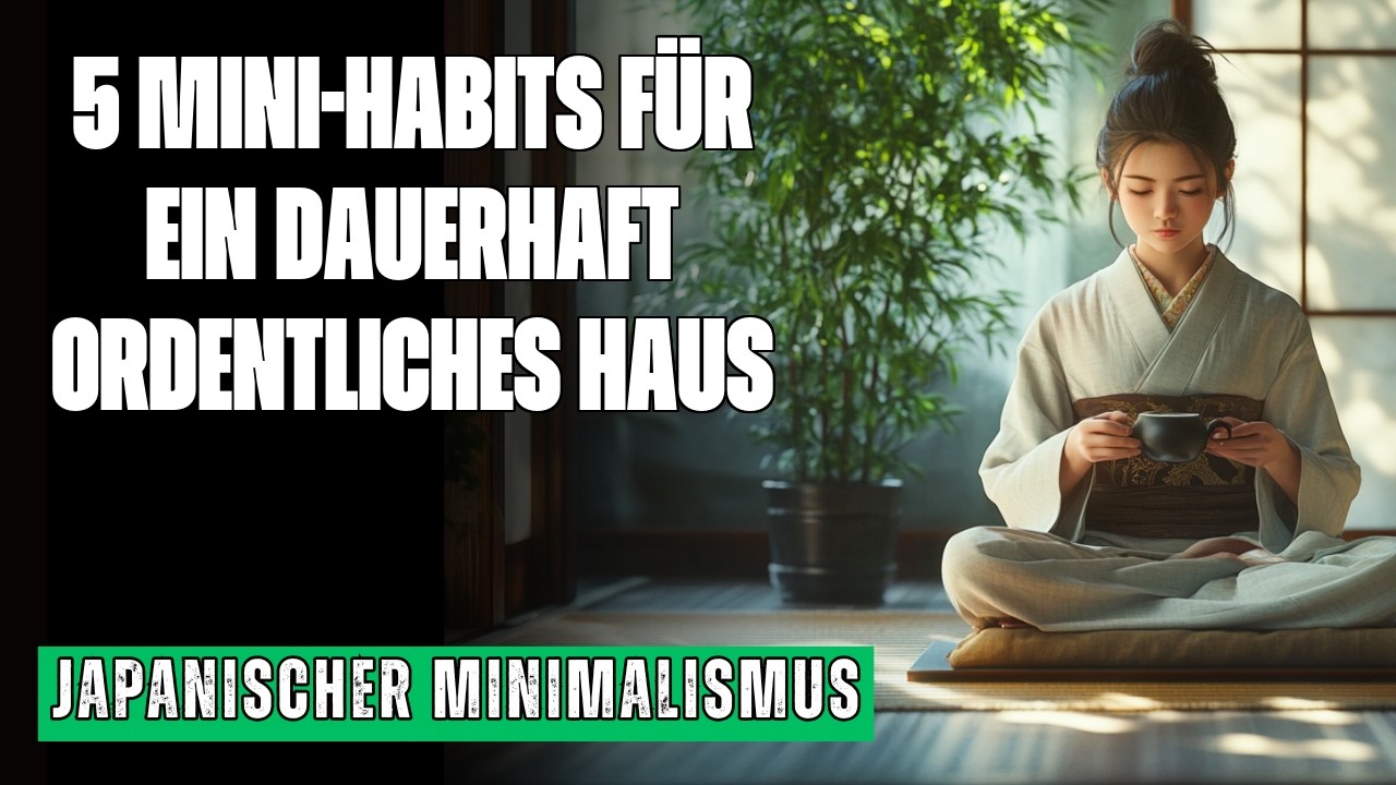 JAPANISCHER MINIMALISMUS: 5 TÄGLICHE GEWOHNHEITEN, DIE UNORDNUNG FÜR IMMER BESEITIGEN