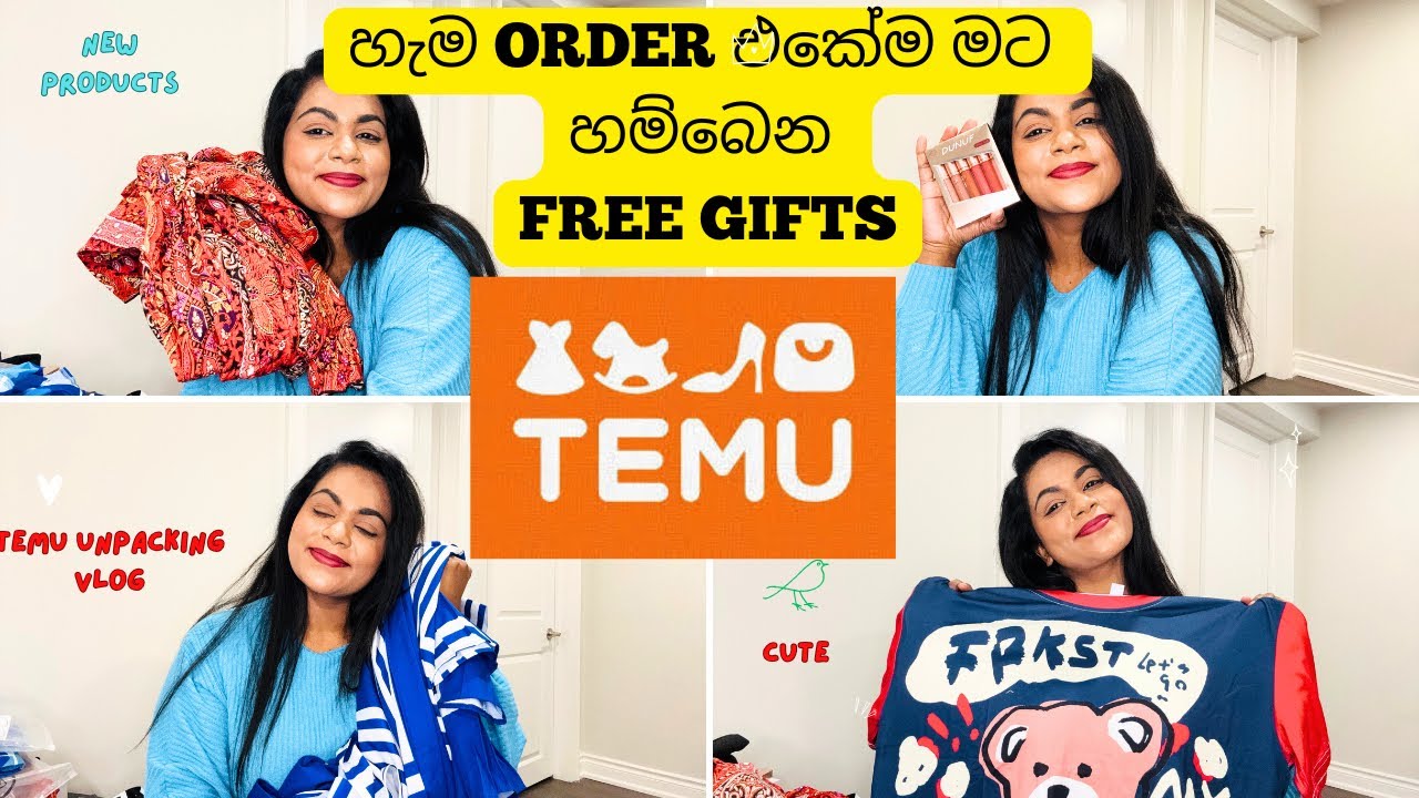 ඉවර වෙන්නෙ නැති ♥️Temu orders♥️ | තවත් free gifts🙈🛍️ | Temu Haul❣️| My Joy World🩵🤍♥️