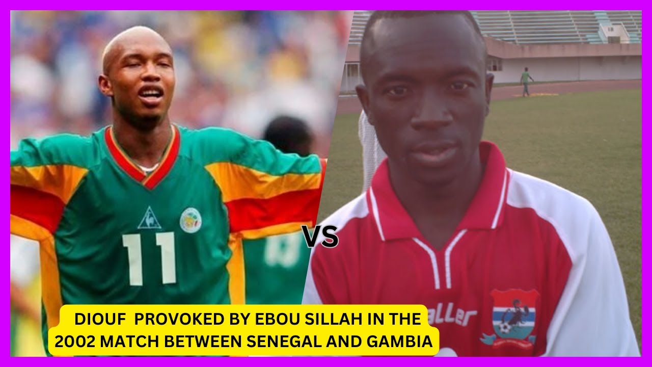 EL HADJIE DIOUF 🇸🇳 PROVOKED BY EBOU SILLAH 🇬🇲 IN AFCON