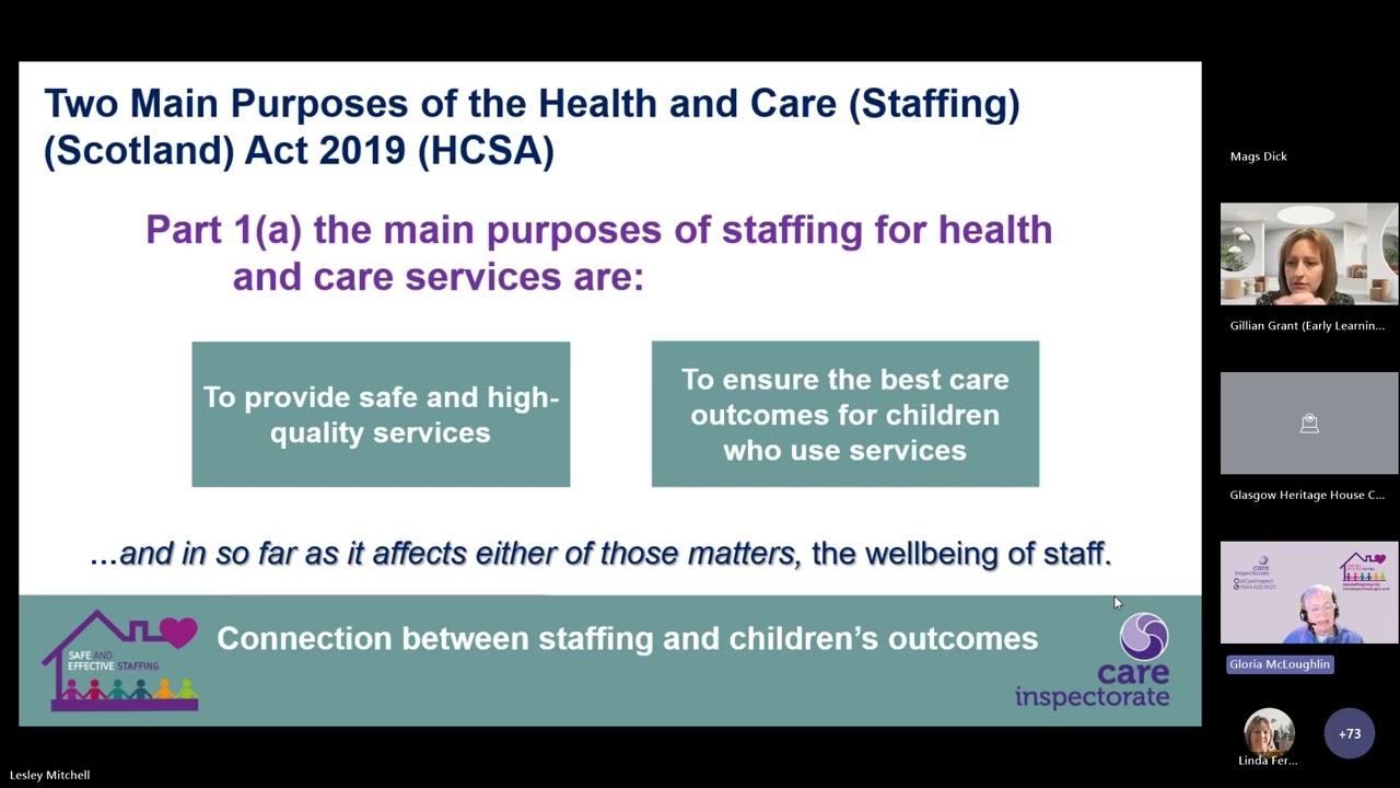 Peer group session - safe staffing