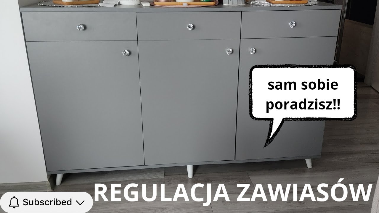 Jak wyregulować zawiasy w kuchni komodzie szafie szybki poradnik