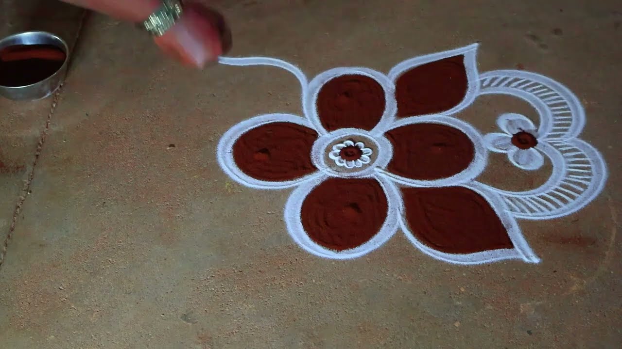 Ugadi special 🌹simple kolam 3*1 🌹pandaga muggulu designs 🌹panguni Madham kolam
