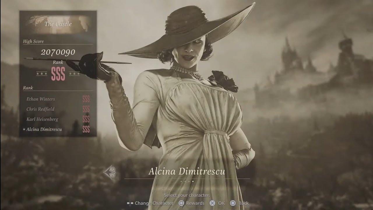 Resident Evil Village The Mercenaries Additional Orders Dimitrescu SSS Rank All Normal Stages