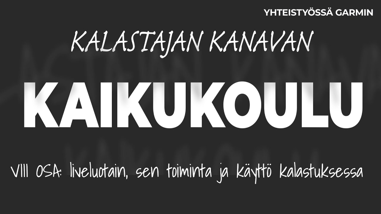 Liveluotain, sen toiminta ja k&auml;ytt&ouml; kalastuksessa