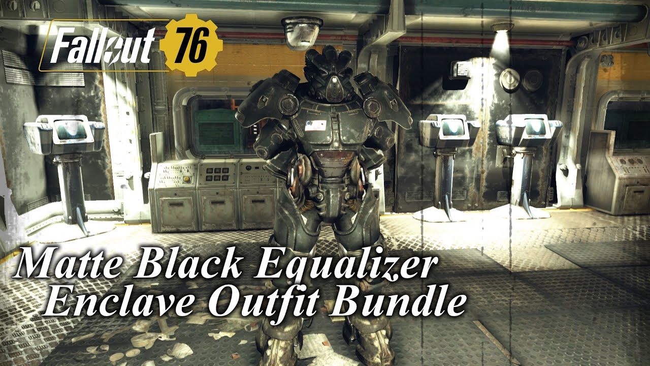 Fallout 76 - Black Equalizer / Polished Enclave Turrets / Enclave Returns Outfit Bundle - Review