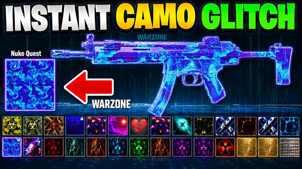 НОВЫЙ глитч на камуфляжи в Warzone! Разблокируйте камуфляжи Champion's Quest на ЛЮБОМ оружии! BO7