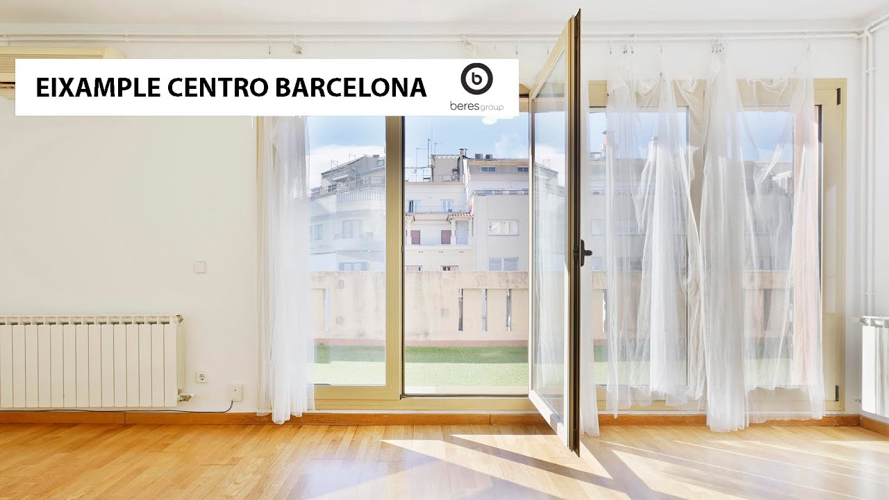 Luminoso piso con bonita terraza donde disfrutar del maravillosos clima de Barcelona.