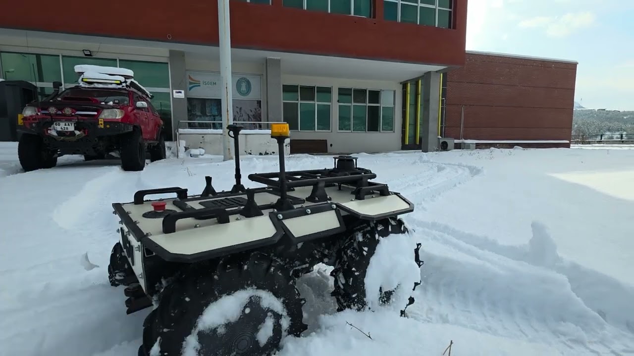 UGV İKA Ilk kar sürüşü. 